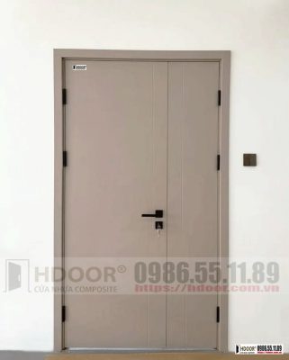 Cửa nhựa composite hai cánh HDOOR-CD14