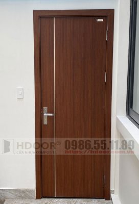 Cửa nhựa composite chỉ nẹp HDOOR-CN10