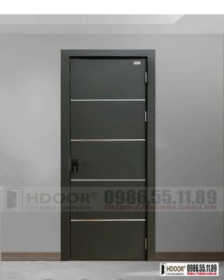 Cửa nhựa composite chỉ nẹp HDOOR-CN19