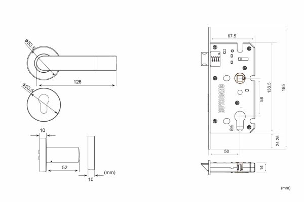 Thông số kỹ thuật khóa Huy Hoàng SS5810 ABC