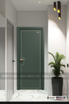 Cửa nhựa composite chỉ nẹp HDOOR-CN49