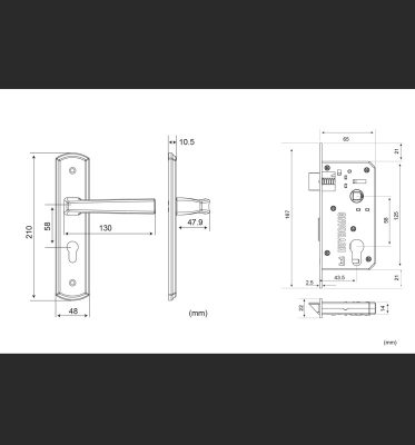 Khóa Huy Hoàng EX5868 - thông số kỹ thuật