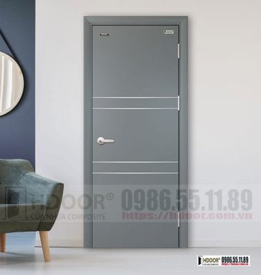 Cửa nhựa composite chỉ nẹp HDOOR-CN50