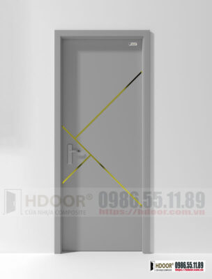 Cửa nhựa composite chỉ nẹp HDOOR-CN54