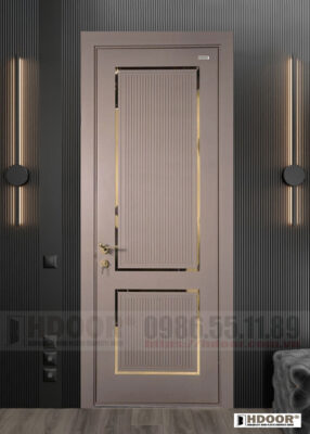Cửa nhựa composite chỉ nẹp HDOOR-CN92