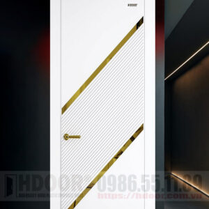 Cửa nhựa composite chỉ nẹp HDOOR-CN85