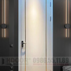 Cửa nhựa composite chỉ nẹp HDOOR-CN27