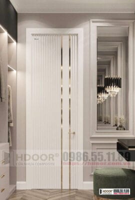 Cửa nhựa composite chỉ nẹp HDOOR-CN76