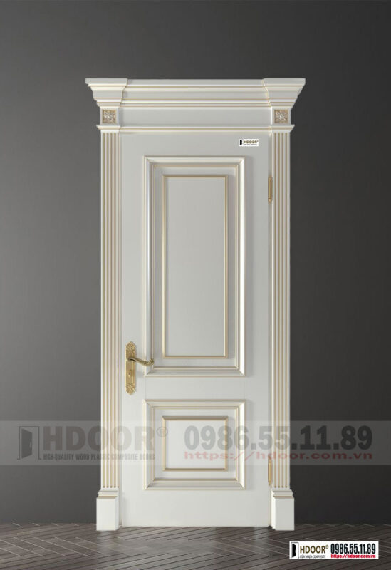 Cửa nhựa composite tân cổ điển HDOOR với hệ phào đình