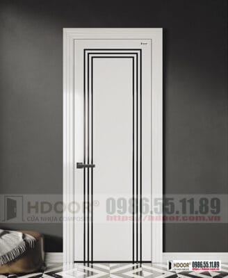 Cửa nhựa composite chỉ sơn HDOOR-CS83