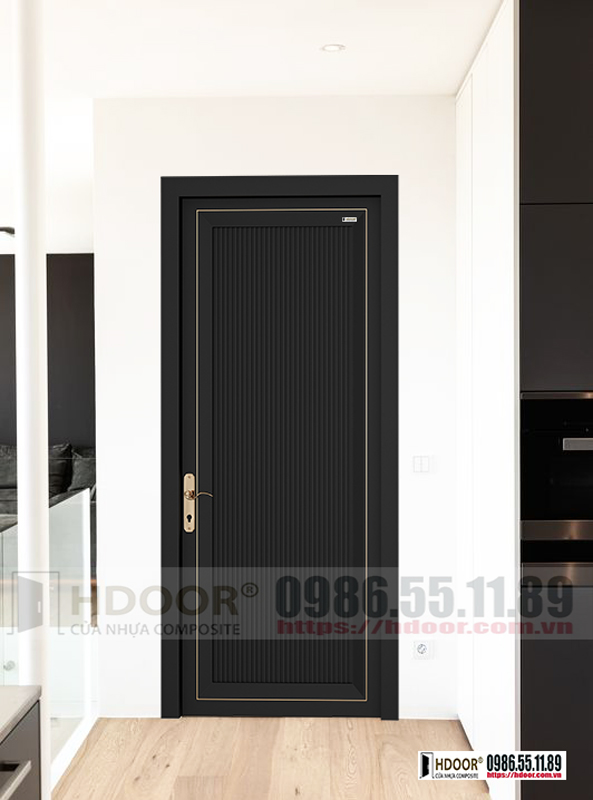 Cửa nhựa composite màu đen HDOOR-CN77
