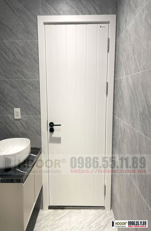 Cửa nhựa composite màu trắng HDOOR-C05