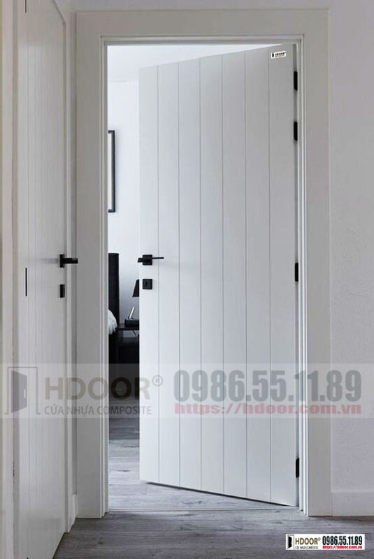 Cửa nhựa composite màu trắng HDOOR-C05