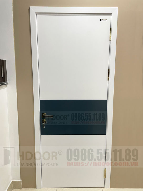 Cửa nhựa composite màu trắng HDOOR-D03