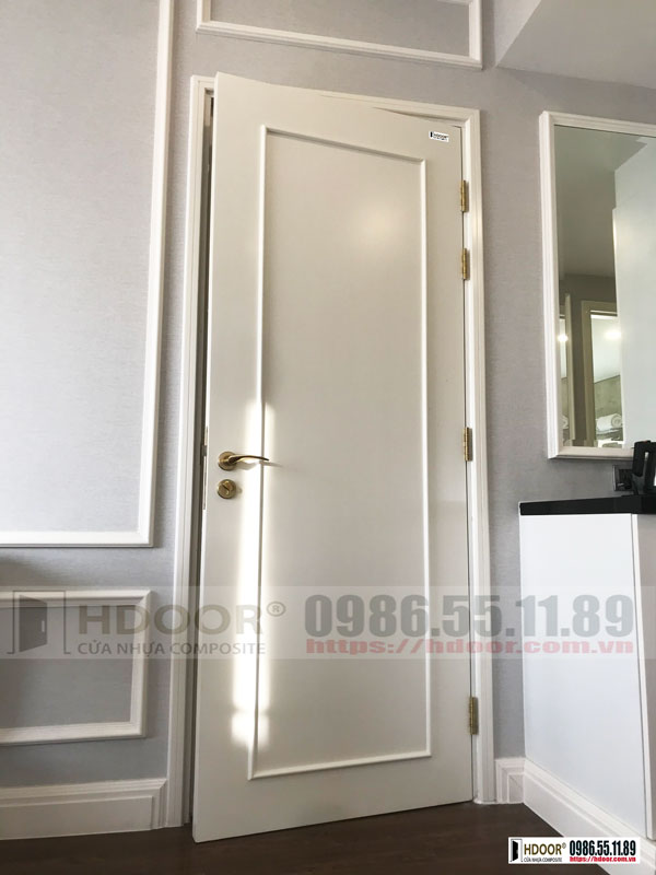 Cửa nhựa composite màu trắng HDOOR-PC33