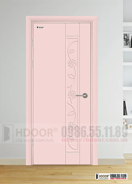 Cửa nhựa composite màu hồng HDOOR-C89