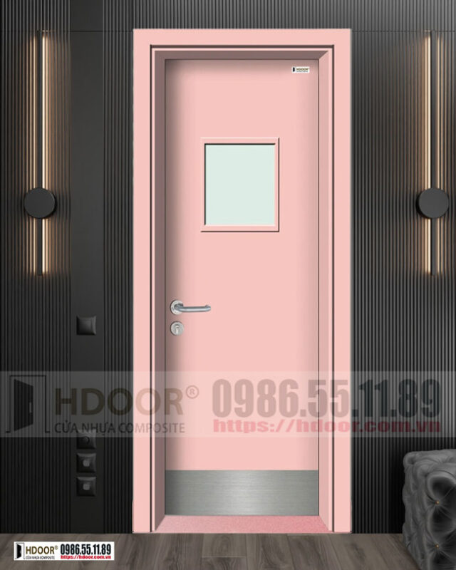 Cửa nhựa composite màu hồng HDOOR-K03