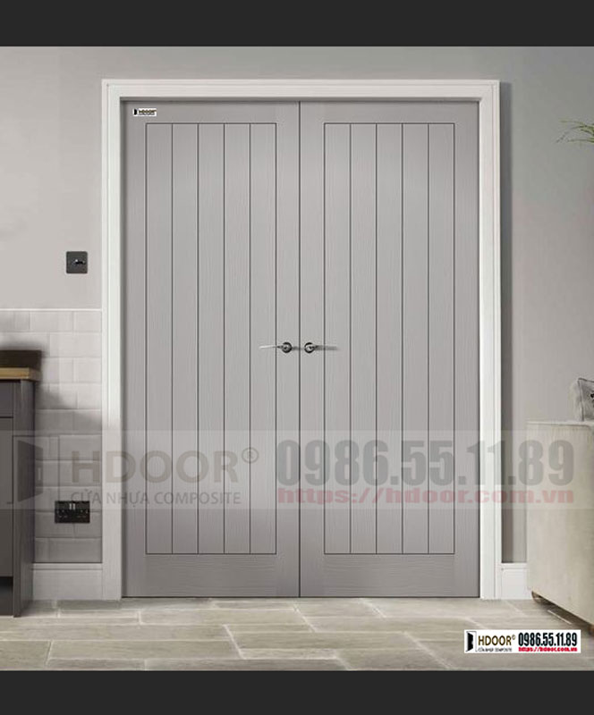 Cửa nhựa composite 2 cánh HDOOR-CD08
