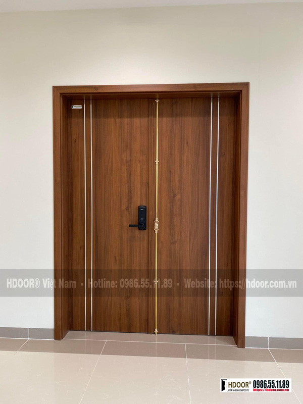Cửa nhựa composite 2 cánh HDOOR-CD28