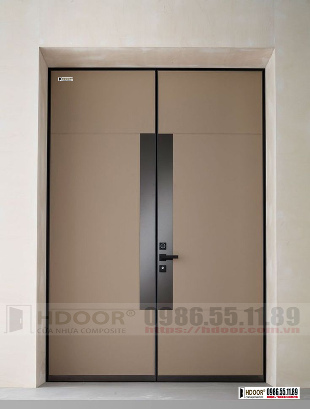 Cửa nhựa composite 2 cánh HDOOR-CD29