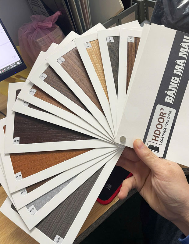 bảng màu cửa nhựa composite HDOOR®